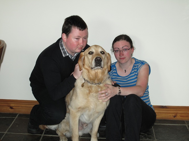 A picture of our family. Emma, Freddie and me.