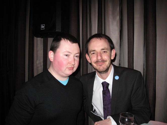 A picture of the famus Darragh Doyle and my self