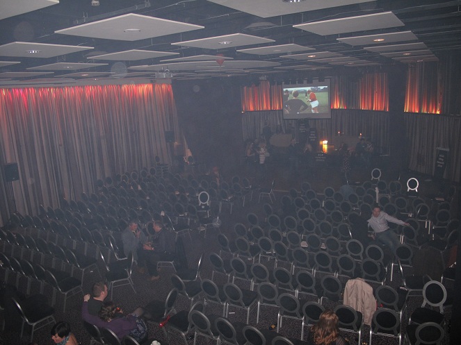 Looking down from the Gallary to the crowd. This was taken quite late at night when things were a bit crazy.