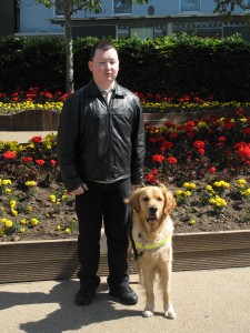 Darragh and Ike in Eyre Square in Galway. Darragh and Ike in Eyre Square in Galway.