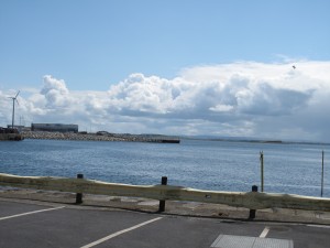 Looking out at the sea from the carriage in Galway. Looking out at the sea from the carriage in Galway.
